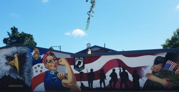 Patriotic Wall Mural in Dunedin Florida